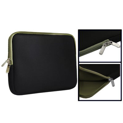 Soft Sleeve Case Zipper Bag with Army Green color for 15.4 inch Laptop